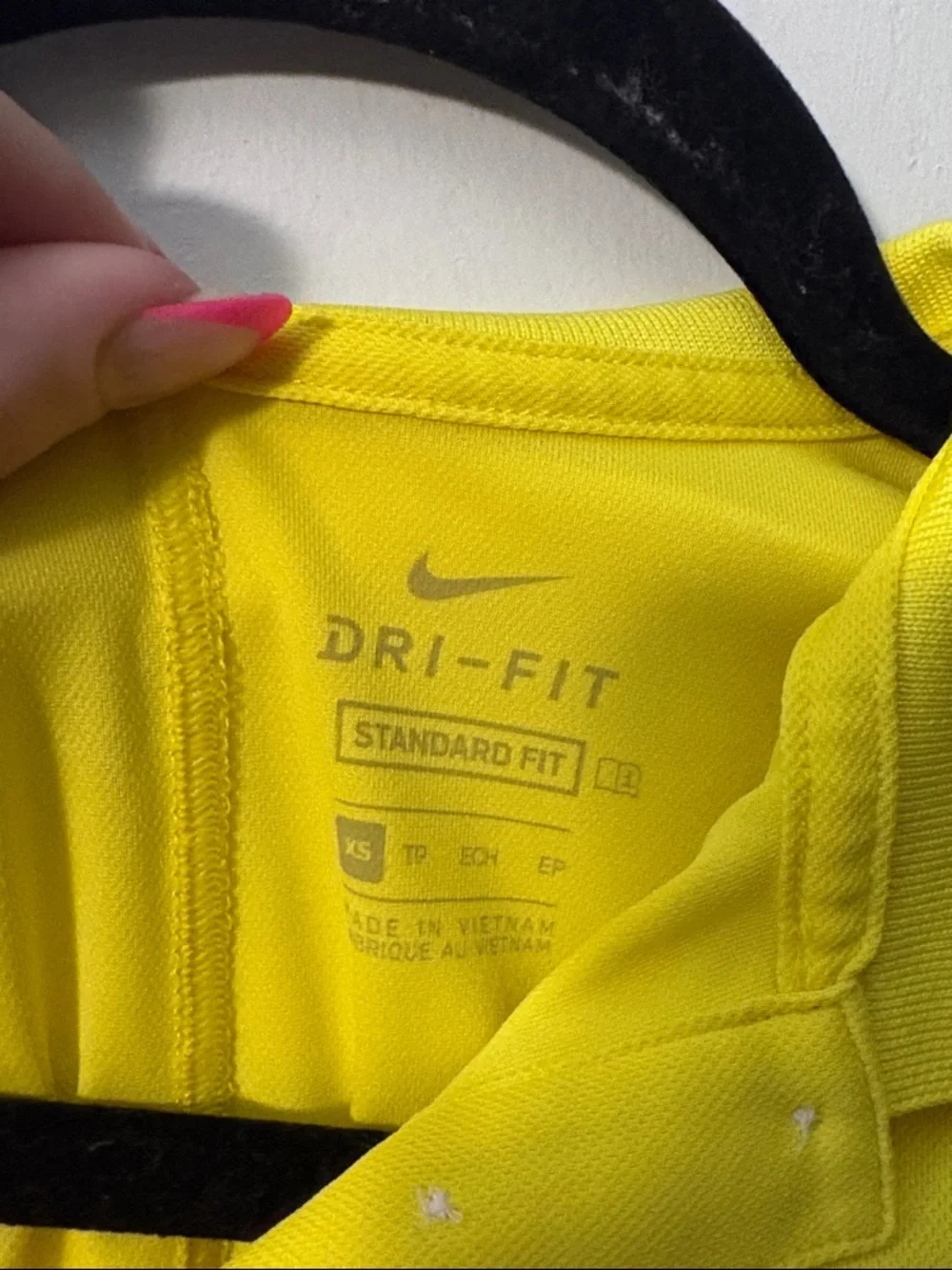 Nike Women's Vibrant Yellow Sleeveless Polo Tank